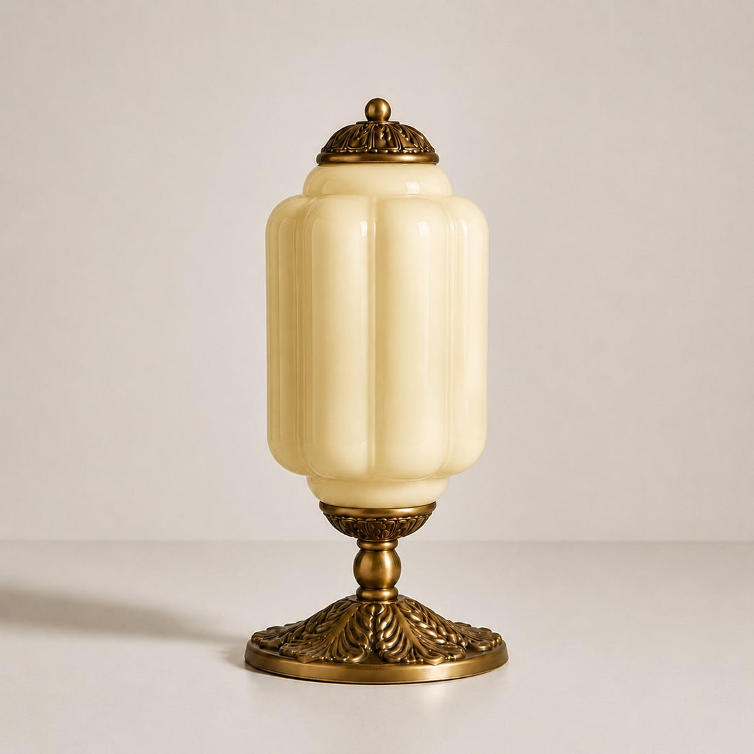 Eloise Milk Glass Table Lamp for Bedroom Decor