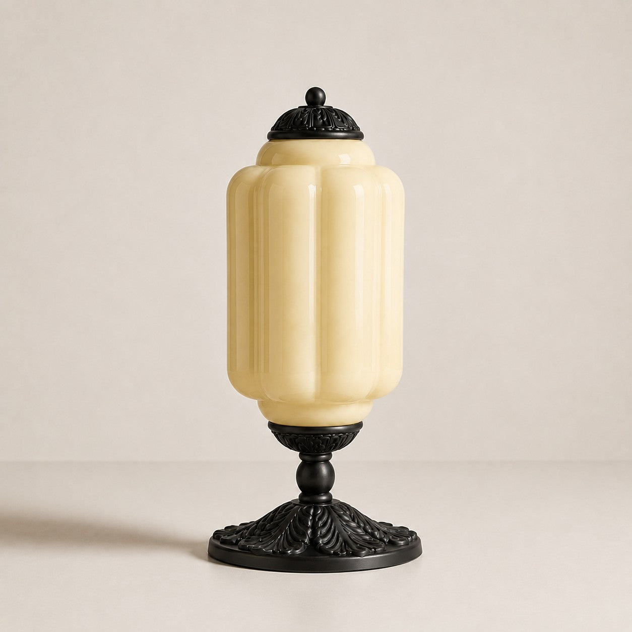 Eloise Milk Glass Table Lamp for Bedroom Decor