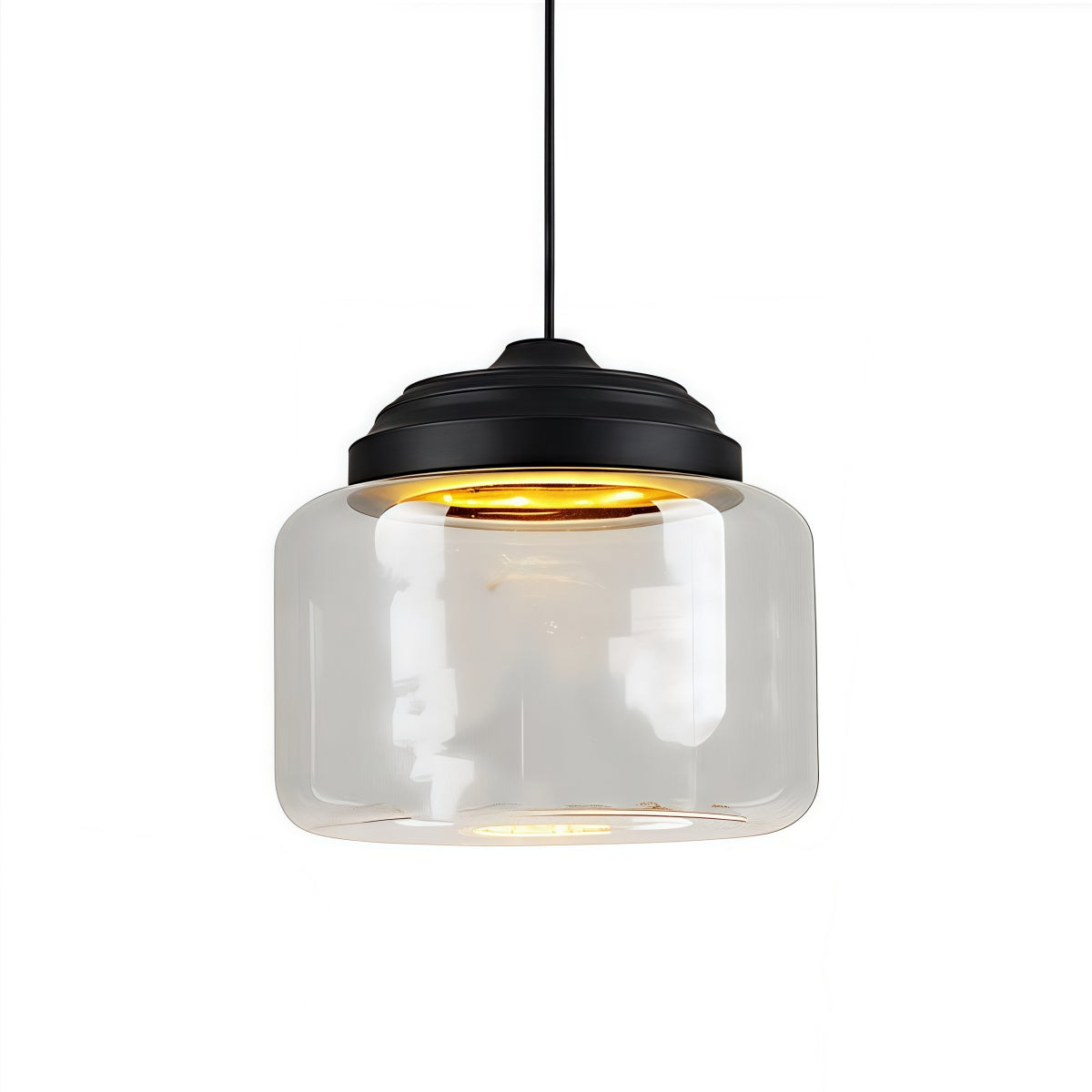 Creative Bell Jar Glass Pendant Light – Clear Zoo-Inspired Hanging Lamp