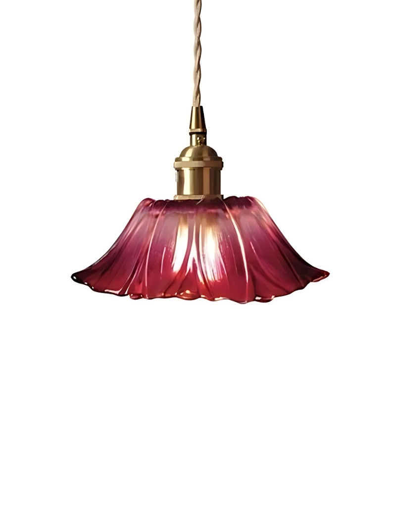 Nordic Flower Glass Pendant Light for Living Room