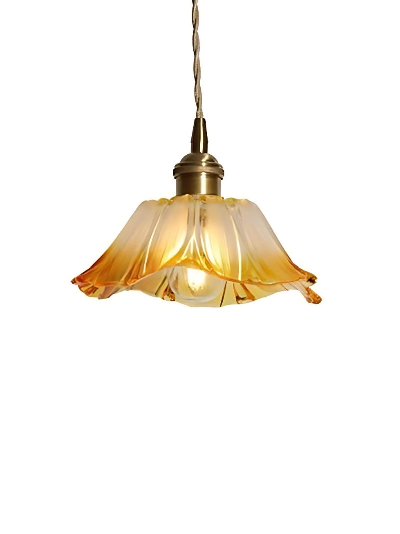 Nordic Flower Glass Pendant Light for Living Room