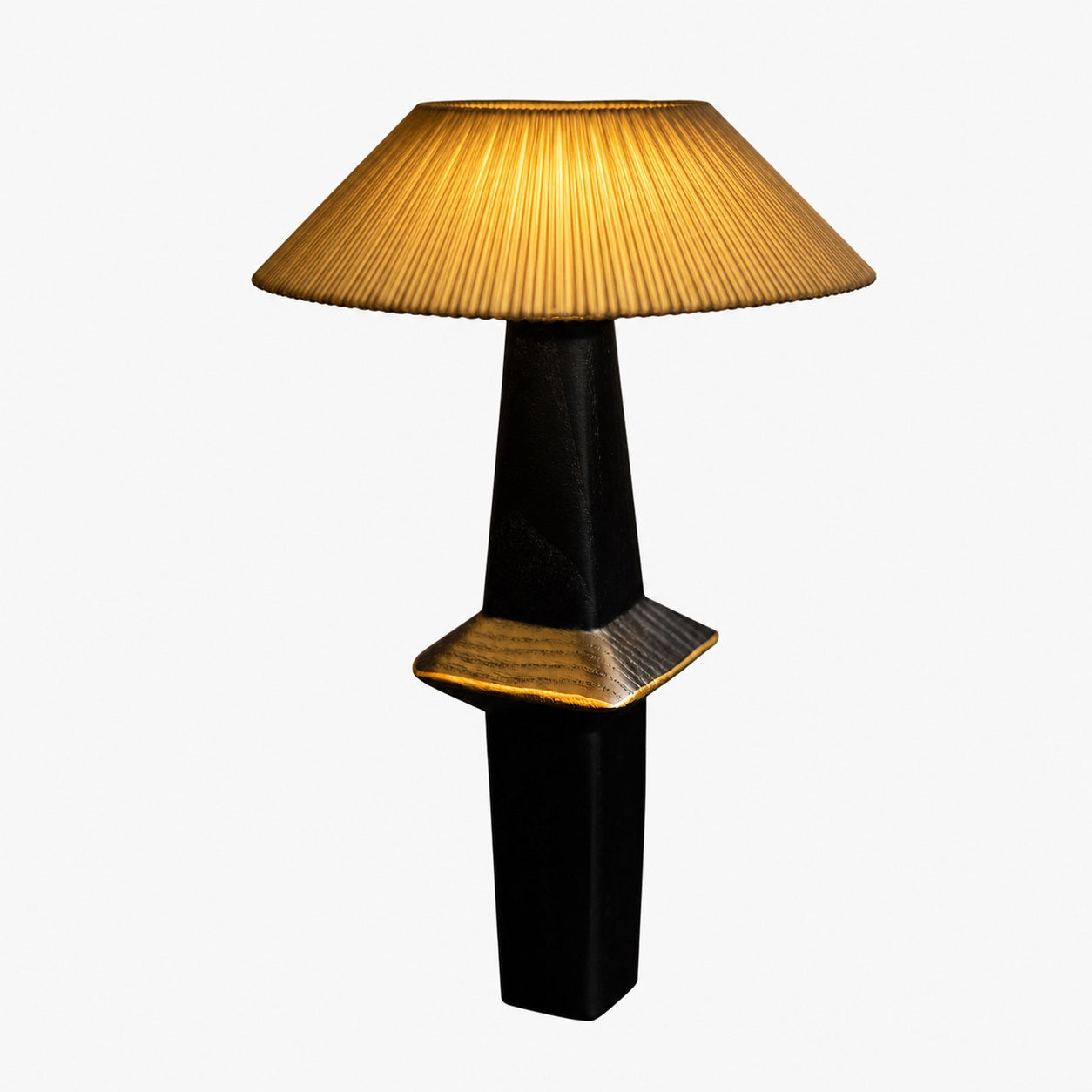 Devon Black Table Lamp (Built-in Battery)