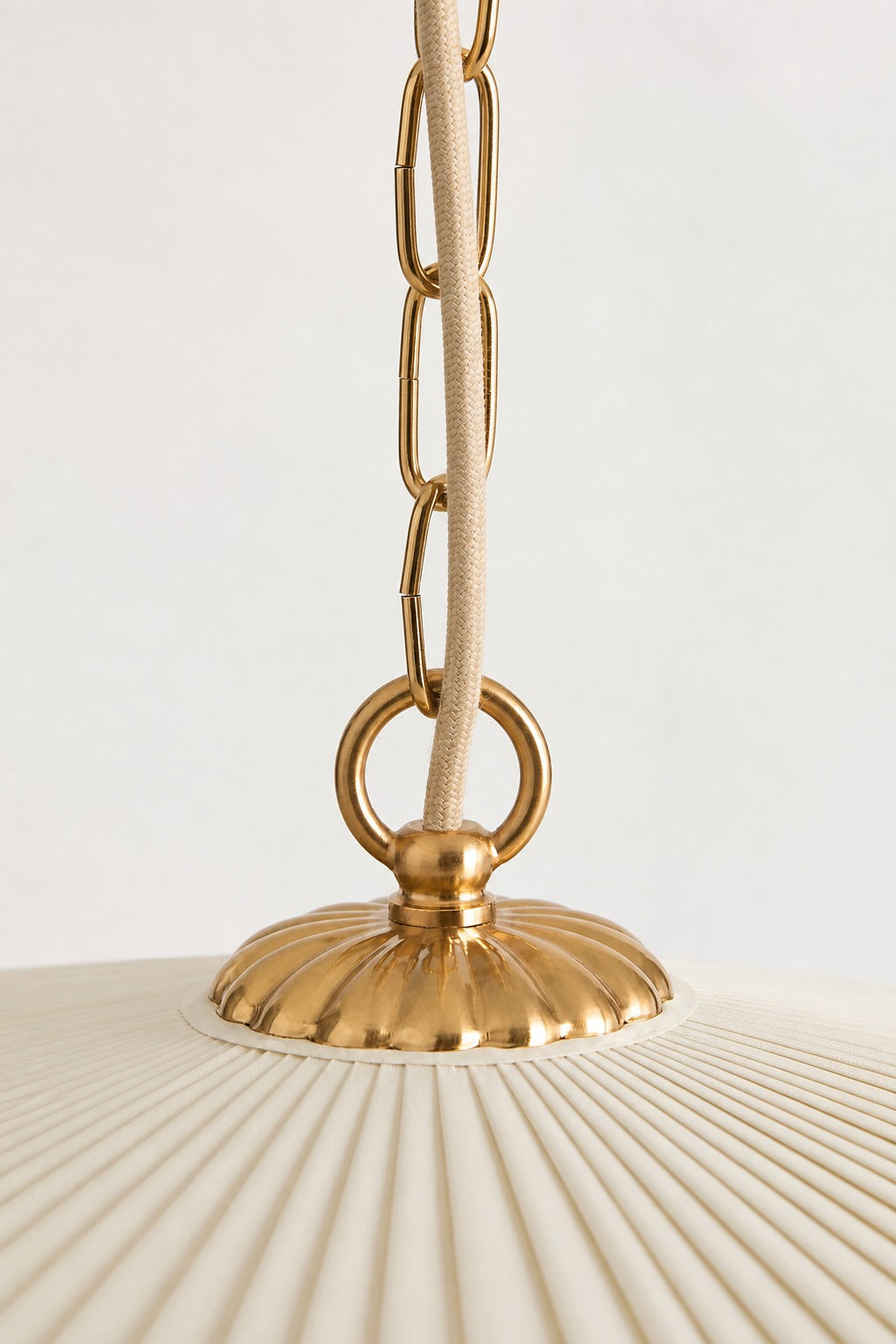 Elumina Silk Pleated Pendant Light - Classic Hanging Ceiling Fixture