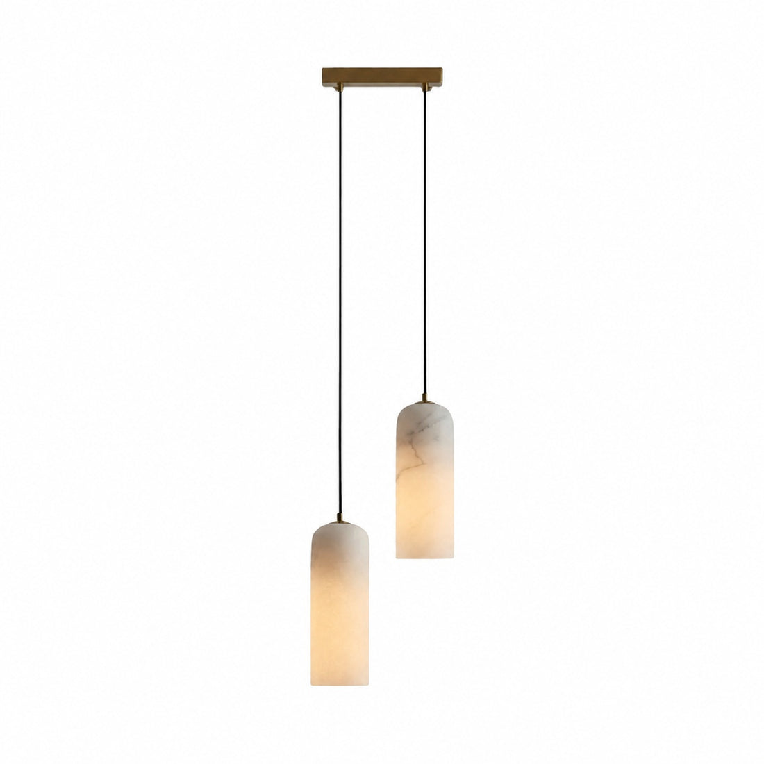 Alabresca Mid Century Alabaster Pendant Light – Multi Head Hanging Lamp for Kitchen Island