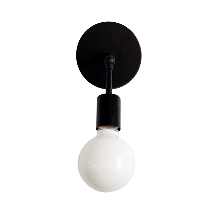 Black Swivel Functional Wall Sconce - Stylish Bedroom & Bathroom Accent