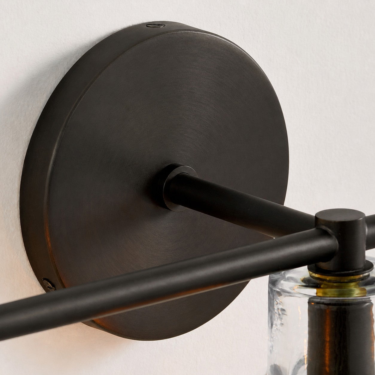 Glavira Recycled Glass Double Sconce - Indoor Brass Wall Lighting