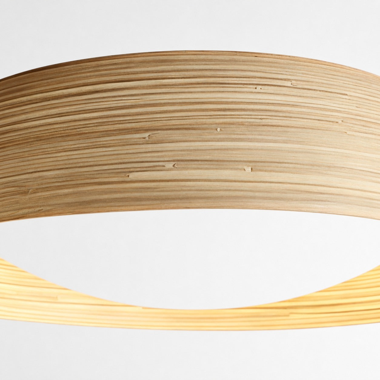 Bambori Japandi Style Bamboo Textured Ceiling Lamp - Natural Accent Light for Living Room