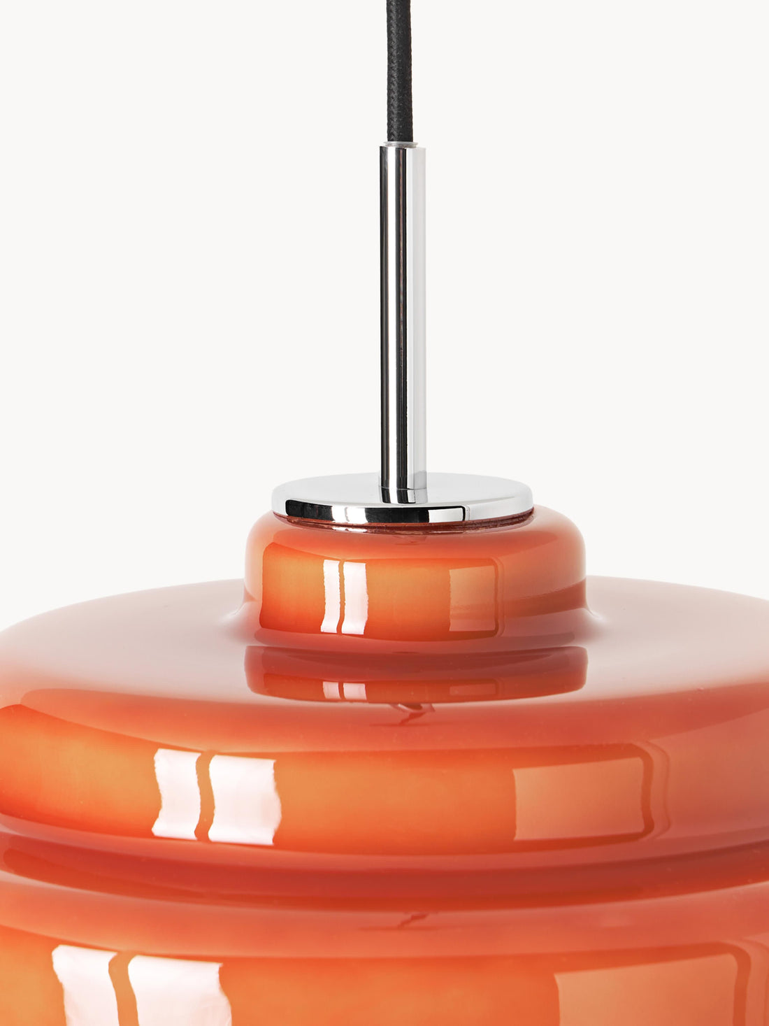 Koloro Elegant Retro Glass Pendant Light – Adjustable Length for Living Room & Hallway