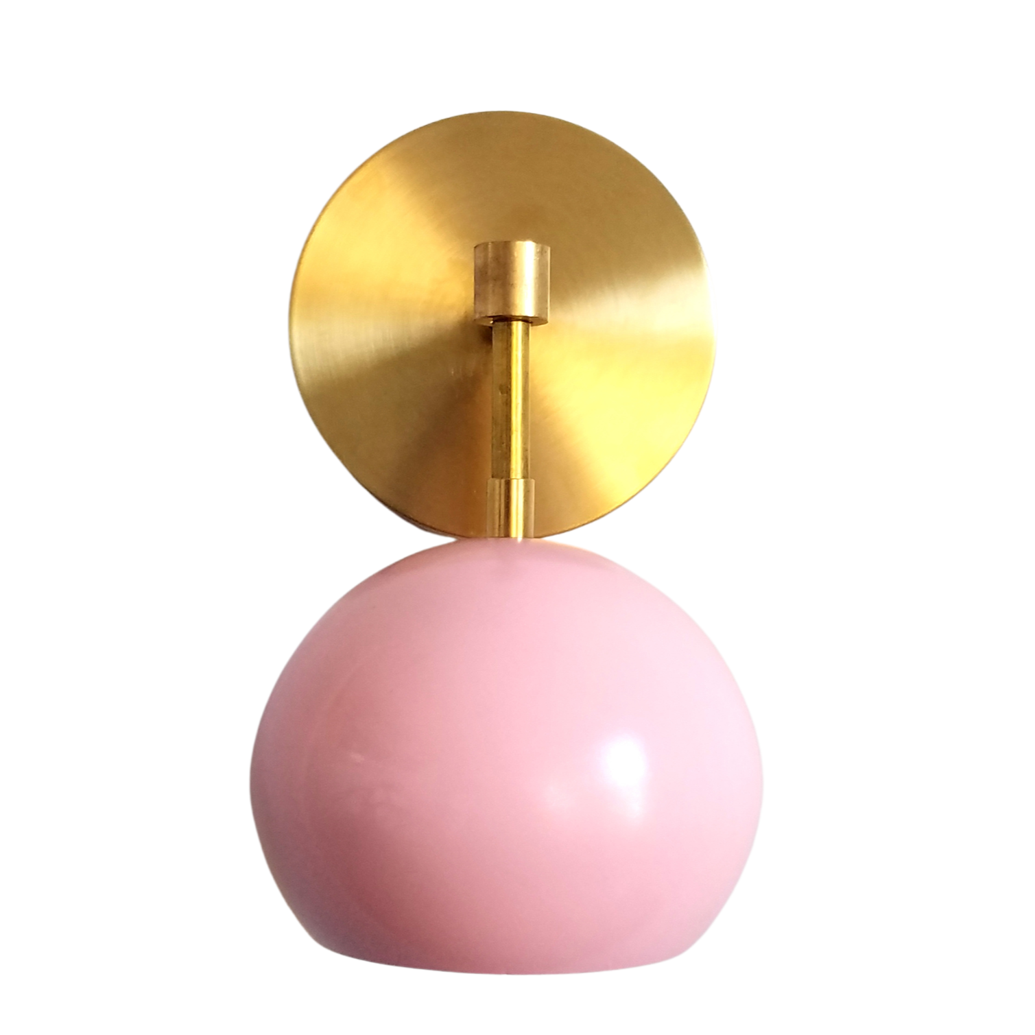 Modern Accent Soft Pink Globe Shade Wall Sconce