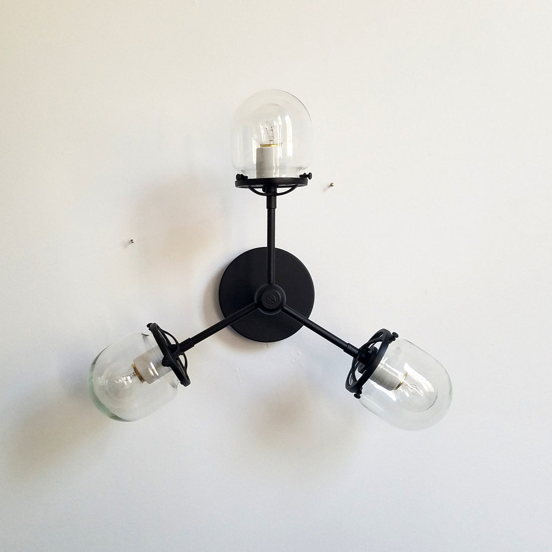 Glass Tube Light Fixture With Modern Metal Finishes For Wall & Ceiling