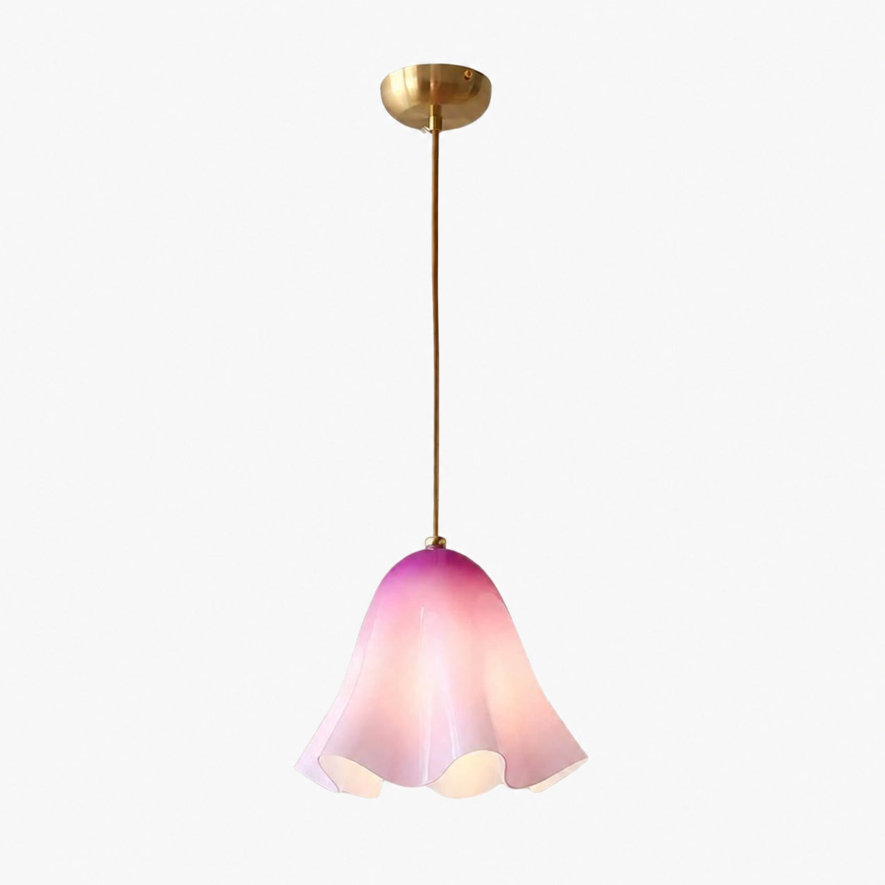 Bellina Artistic Glass Pendant Light - Modern Bloom Inspired Hanging Ceiling Lamp