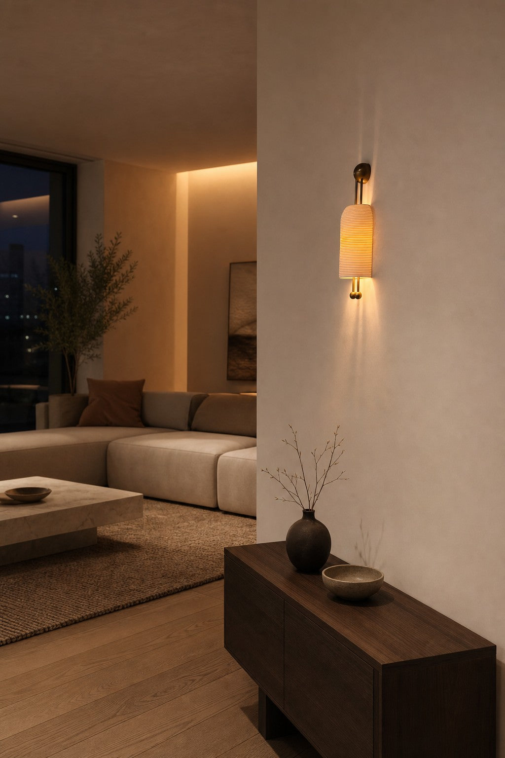 Lantern Glass Sconce