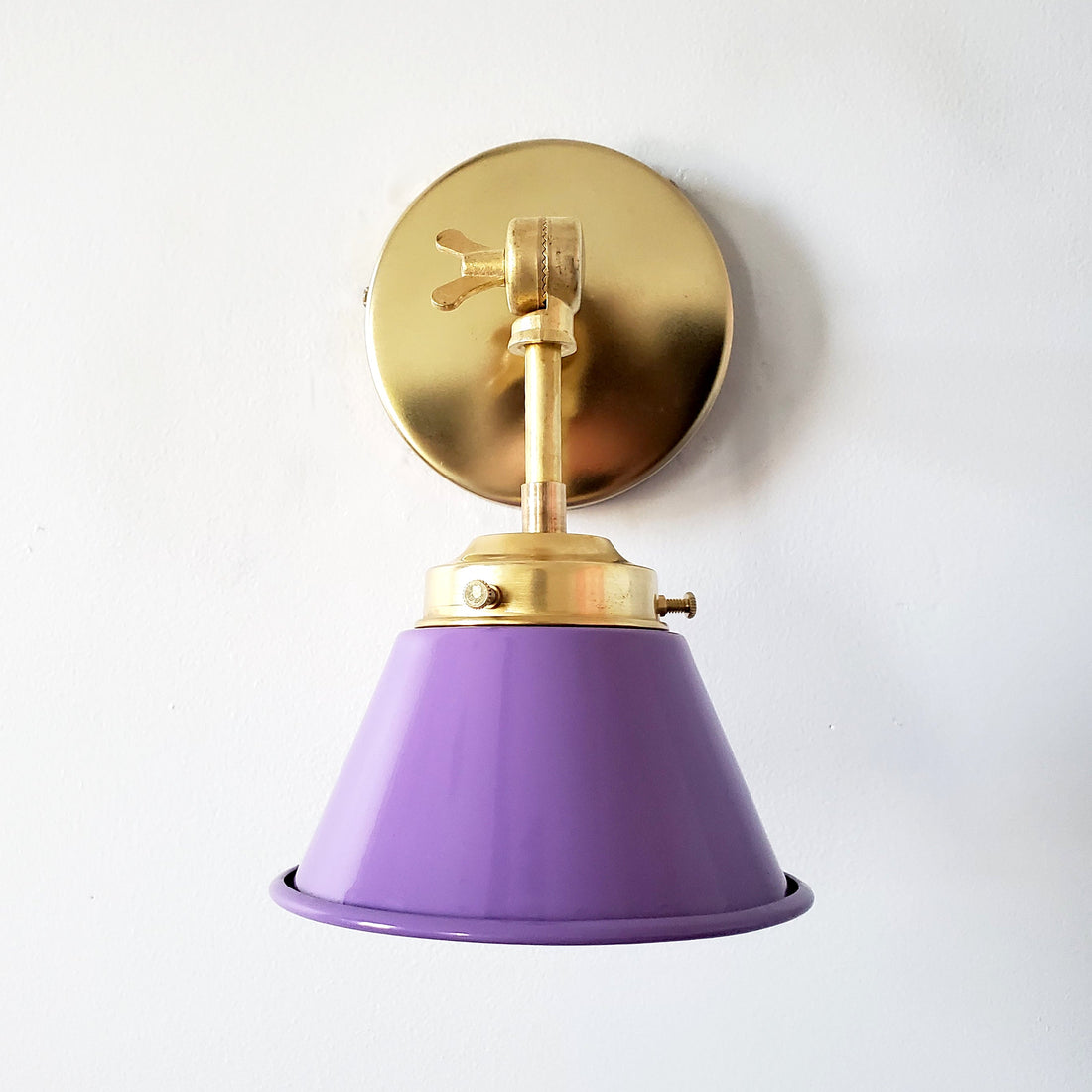 Modern Cone With Elegant Swivel Mechanism Brass Wall Lamp