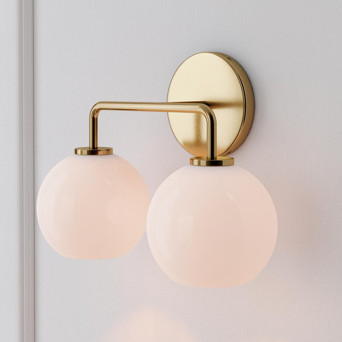 Selvion Artistic Globe Sconce Light - Handcrafted Glass Sculptural Wall Fixture