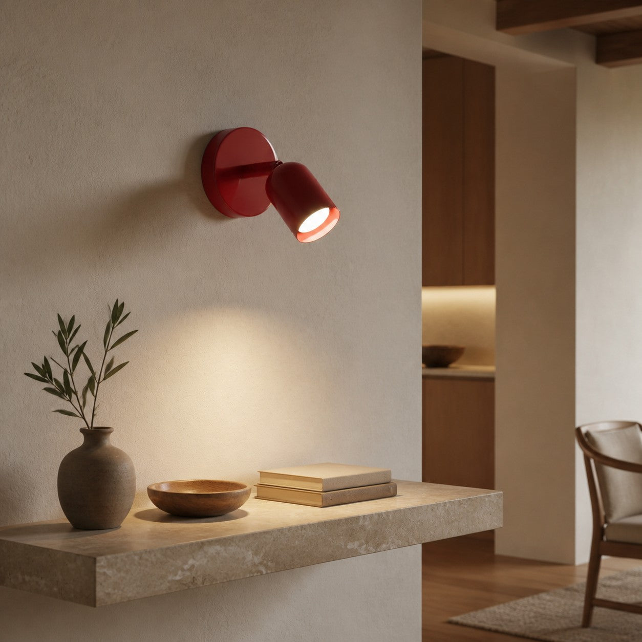 Bauvera Bauhaus-Inspired Wall Light – Clean Lines Bedside Fixture for Interior Spaces N53