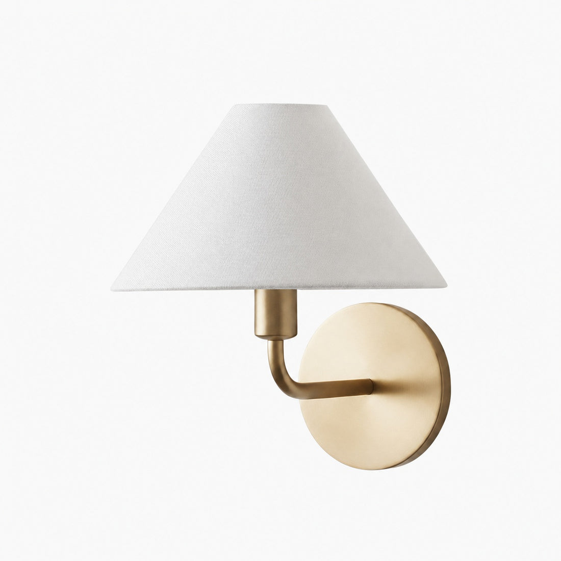 Diora Wall Sconce Light - Modern Brass Fixture with Elegant Shade