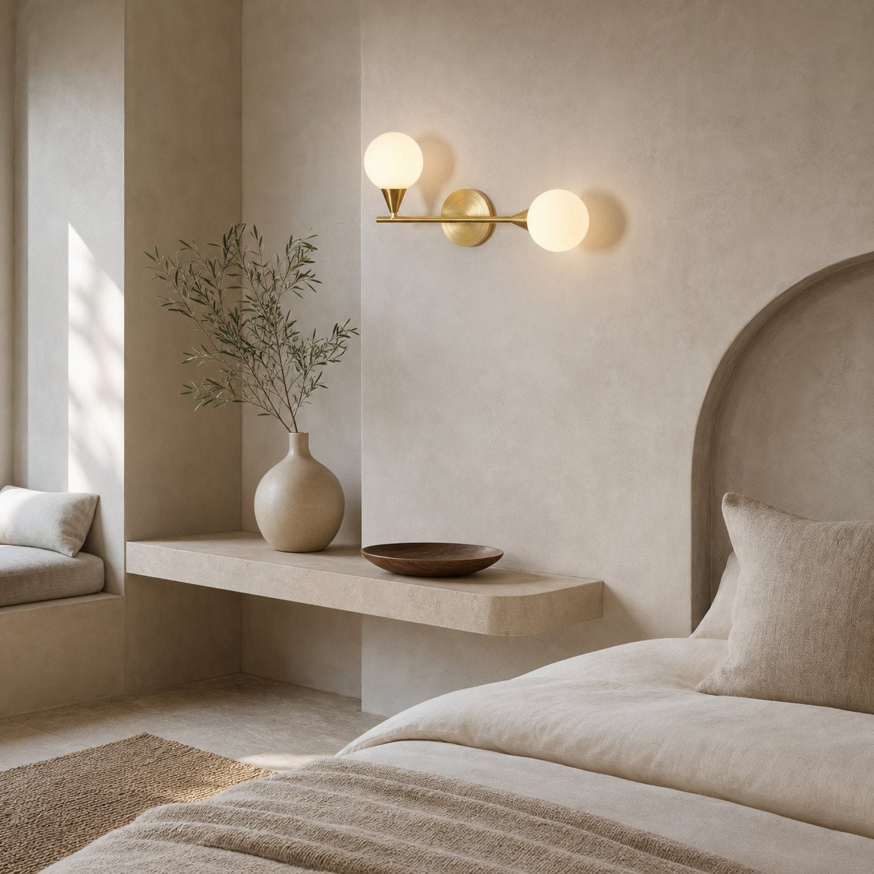 Holten Brass Armed Sconce