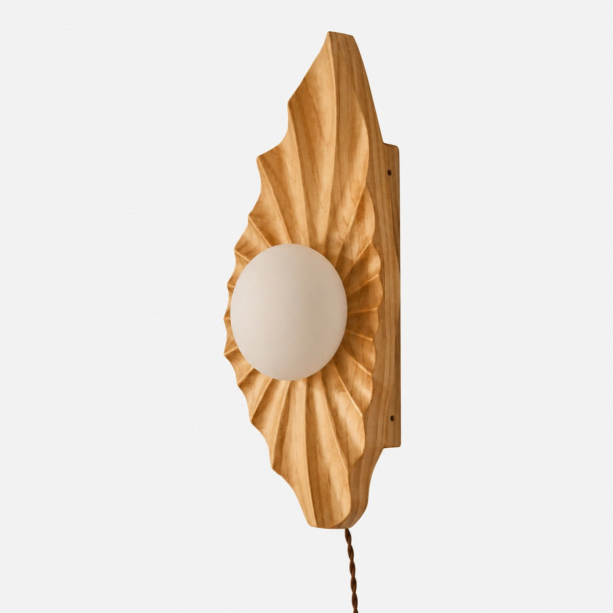 Natural Wood Wabi-Sabi Wall Lamp