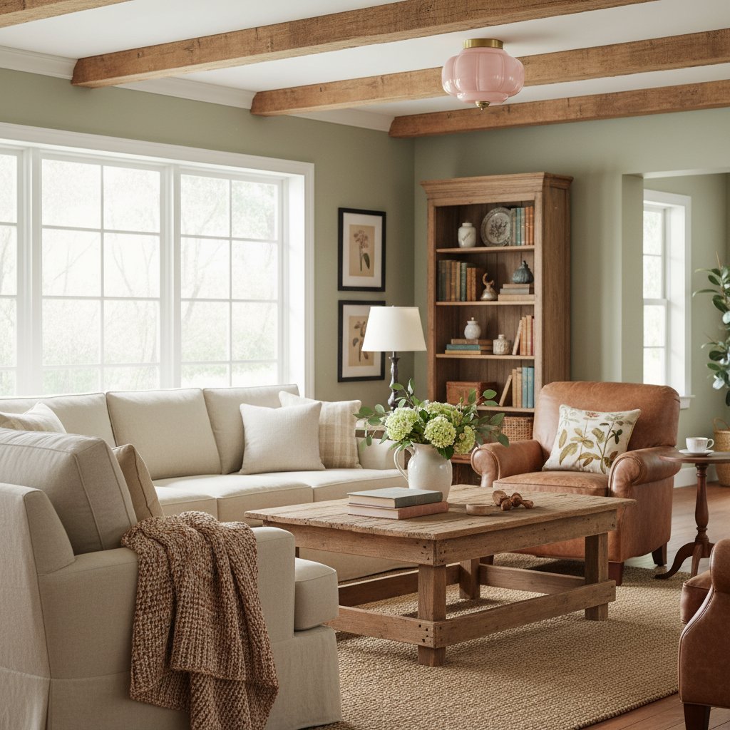 Vintage Eloise Milk Glass Flush Mount Ceiling Light - Vintage Charm Soft Glow