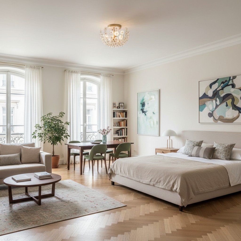 Petala Artistic Metal Semi Flush Ceiling Lamp – Statement Glass Fixture for Home Interiors