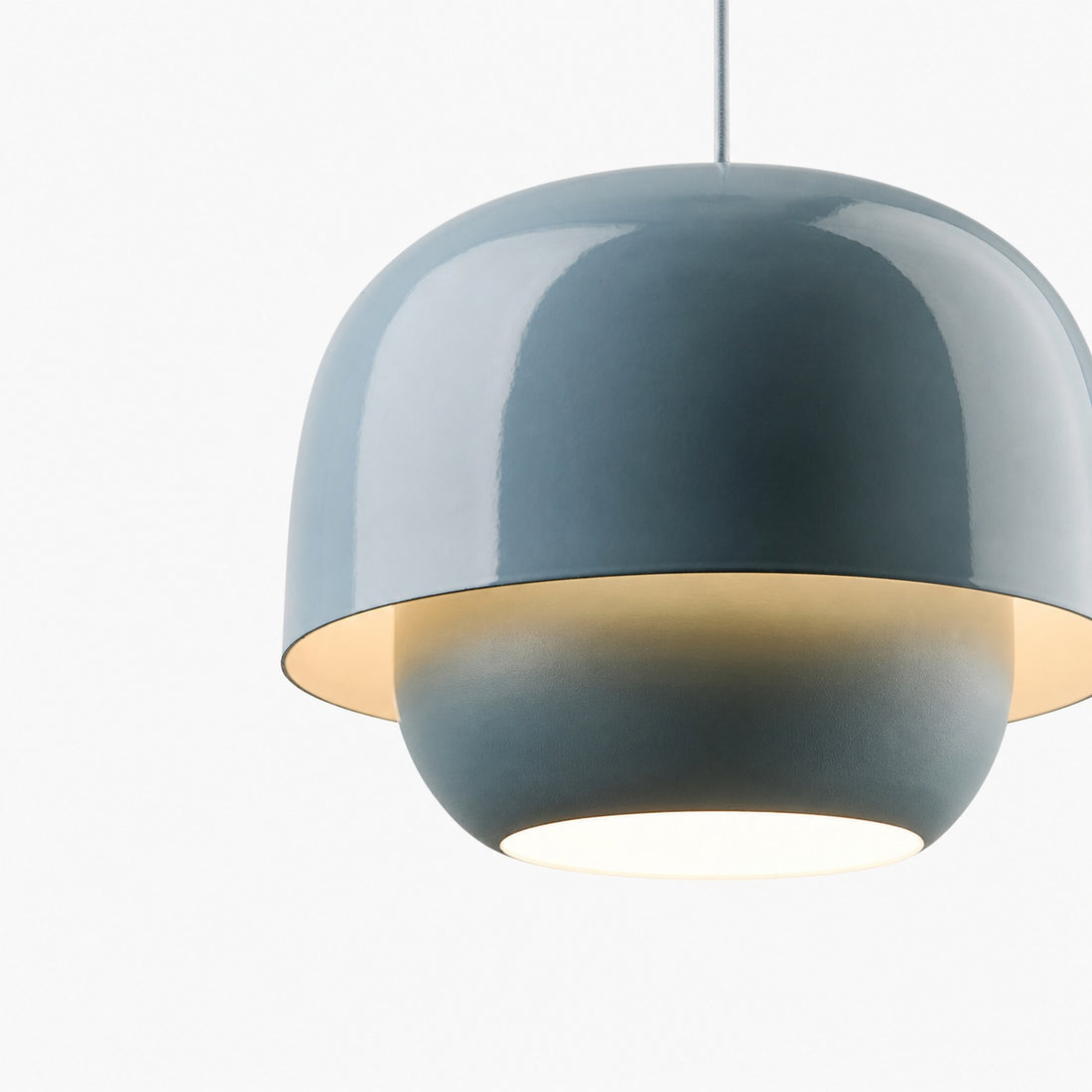 Clinco Retro-Modern Metal Pendant - Dual Shade Dome Light