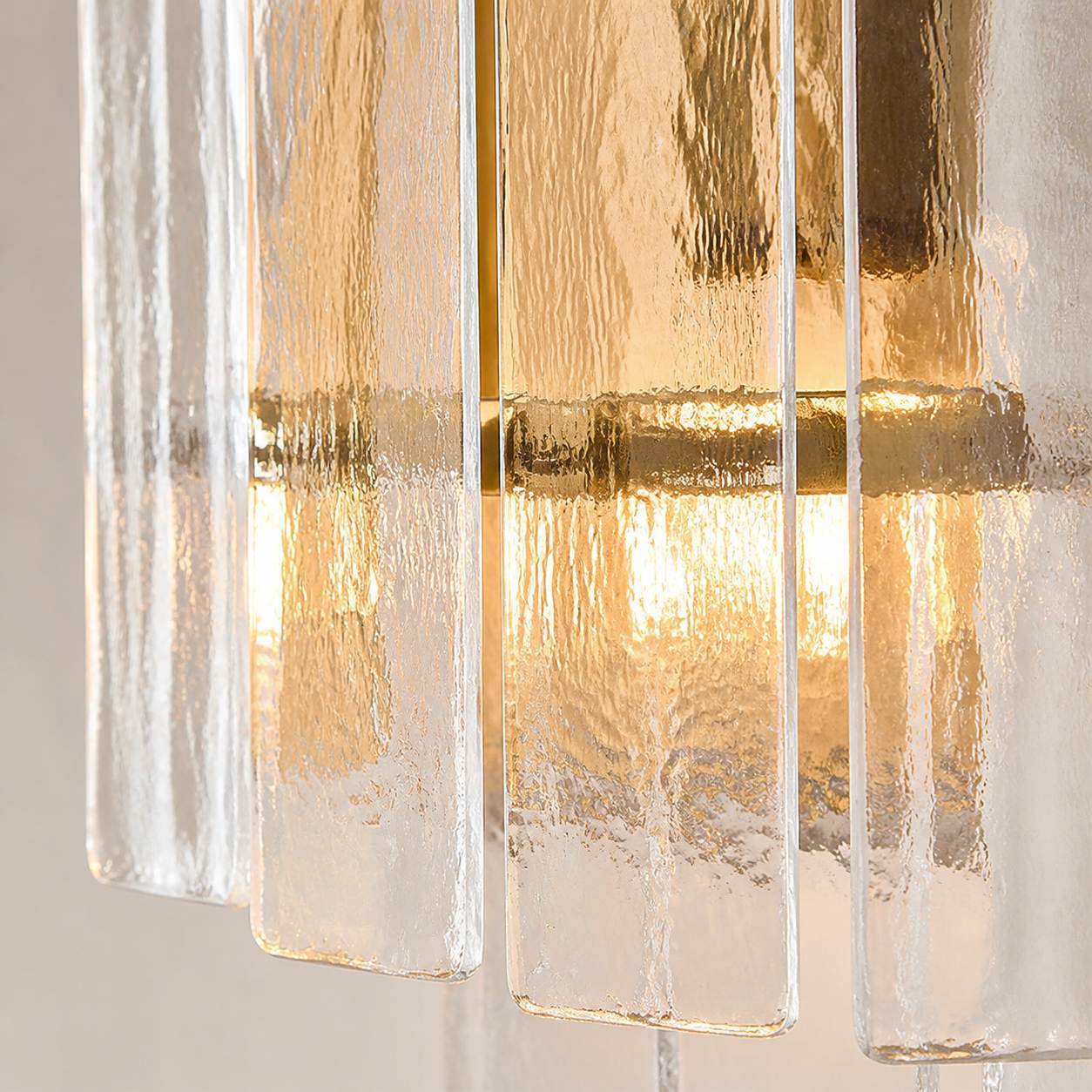 Lumvey Stylish Glass Wall Sconce - Modern Design Wall Light for Ambiance Hallways