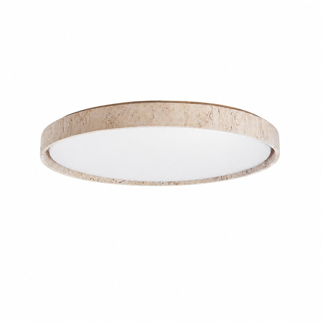 Ultra-thin Round Travertine Ceiling Lamp