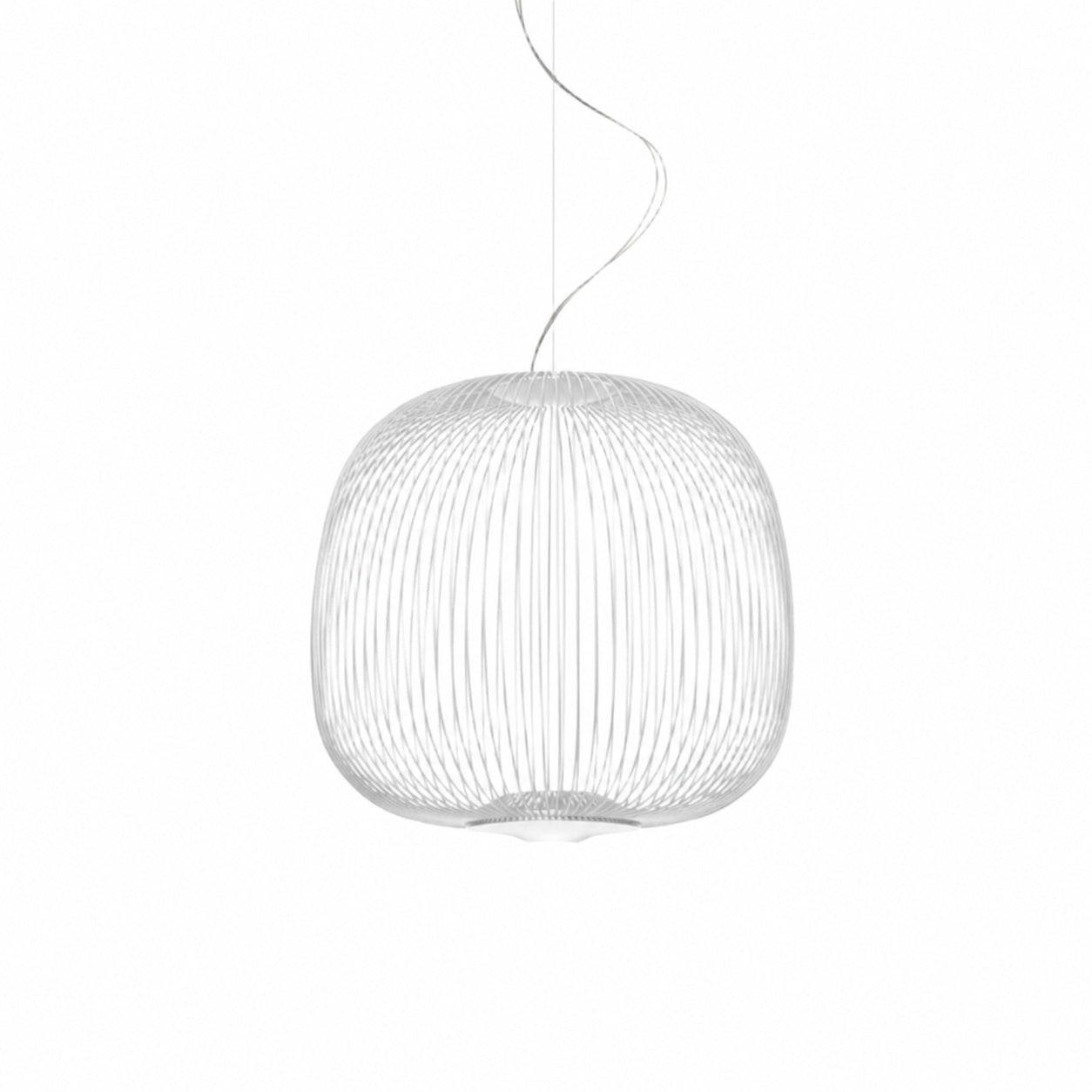 Radiloop Minimalist Suspension Lamp - Metal Lantern-Inspired Design for Dining Room N48