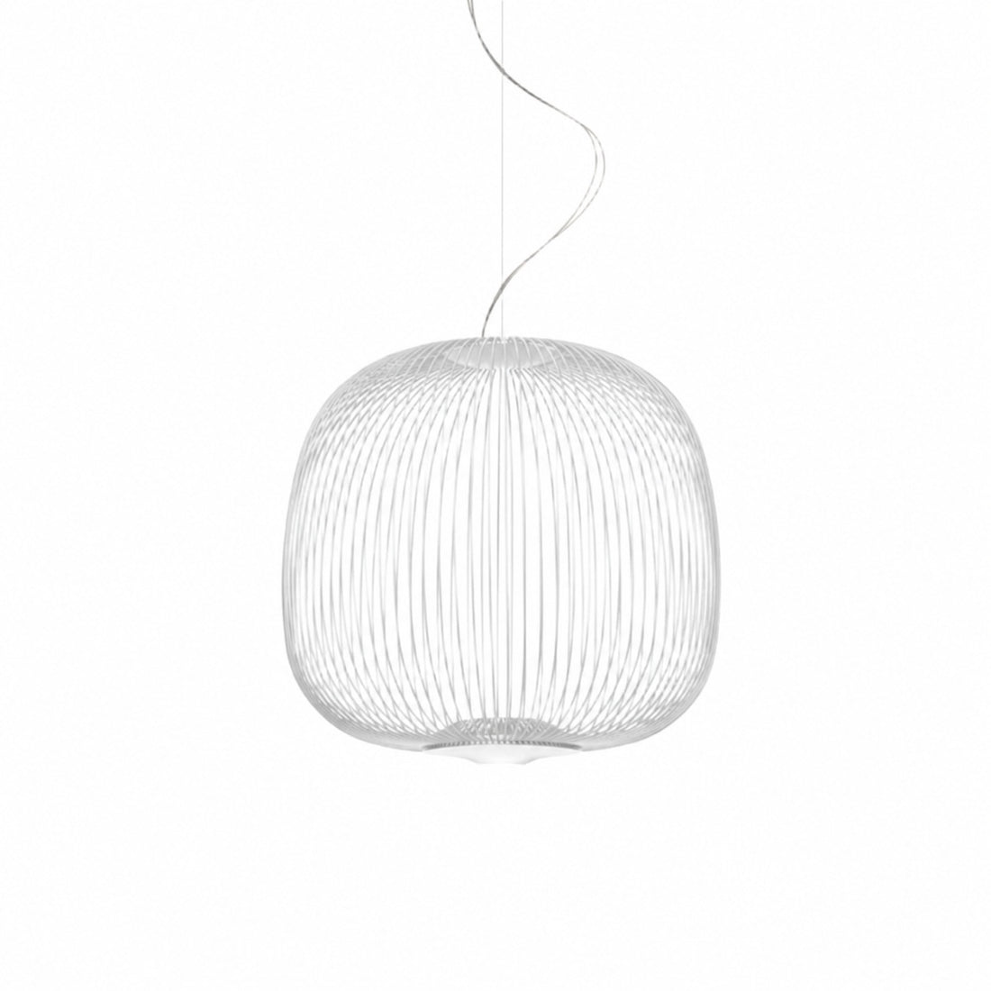 Radiloop Minimalist Suspension Lamp - Metal Lantern-Inspired Design for Dining Room N48