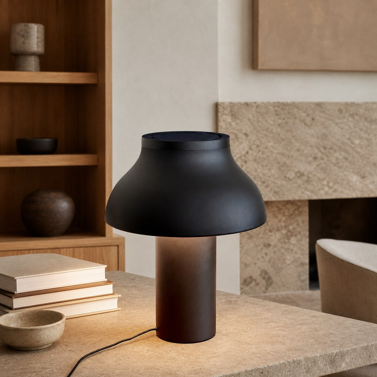 Modern Portable Table Lamp – Minimalist Rechargeable Light for Indoor Outdoor Use