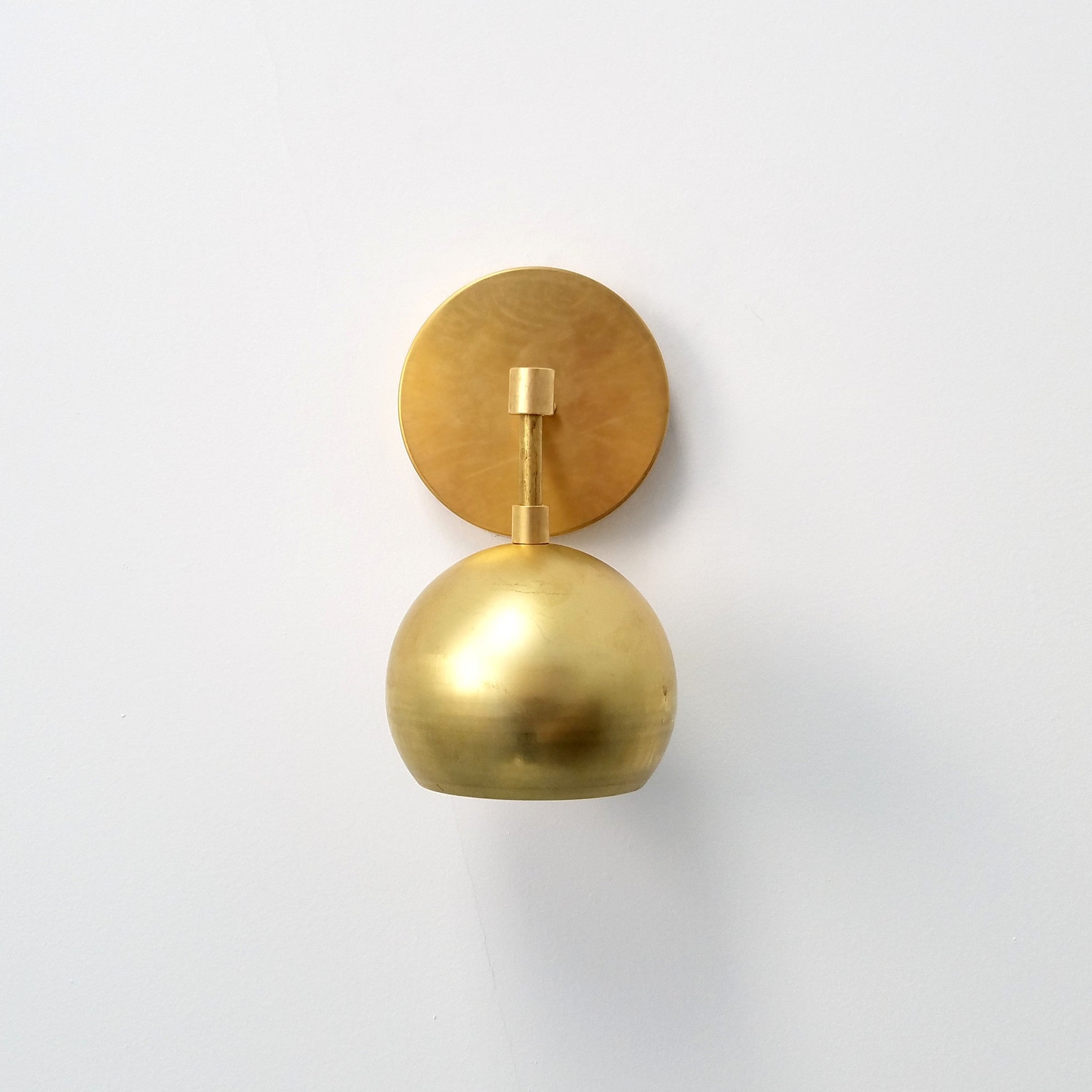 Mid Century Modern Brass Wall Sconce - Versatile Home Accent Light