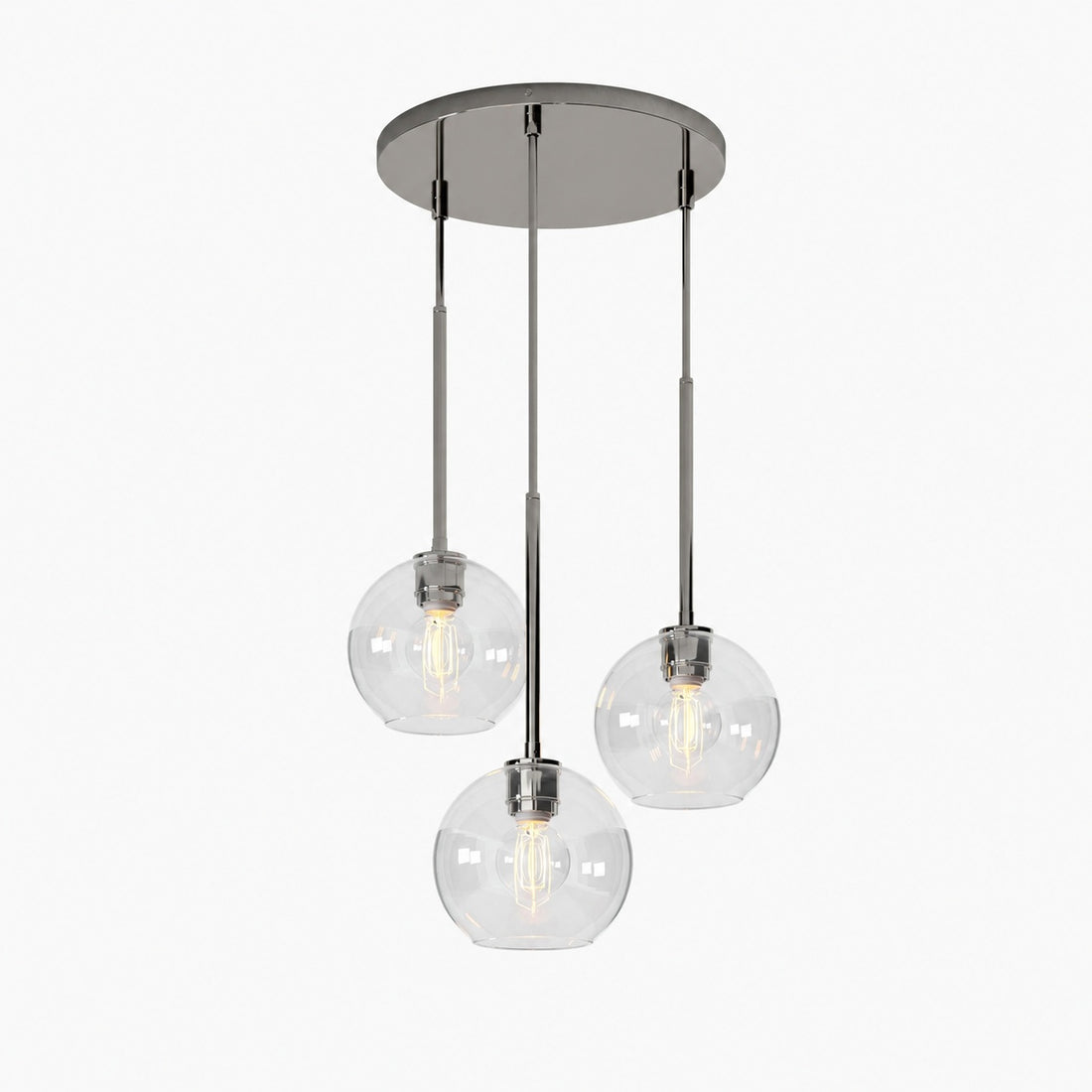 Selvion Minimalist Crystal Chandelier - Handcrafted Glass Sculptural Lighting Fixture