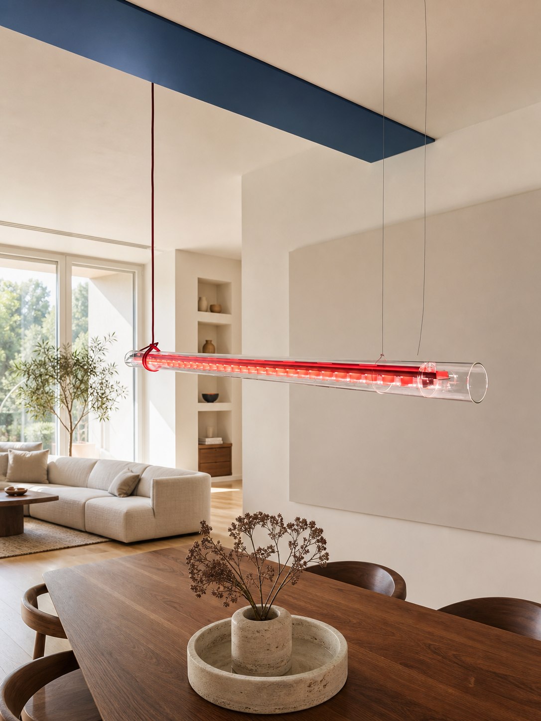 Tubular Linear LED Pendant Lamp