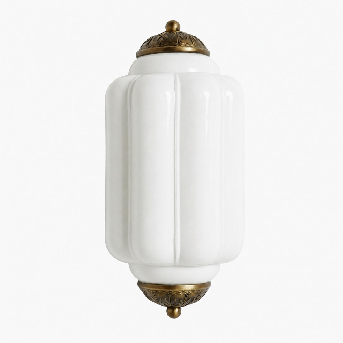 Eloise Brass Wall Sconce – Elegant Milk Glass Vintage Lighting