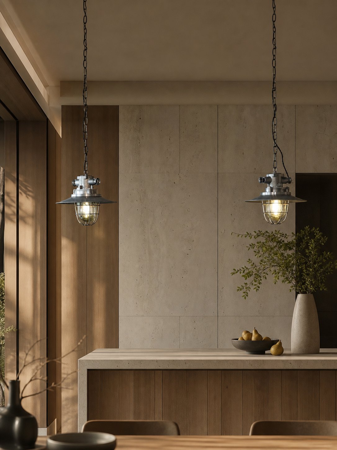 Bulkhead Cage Pendant Light
