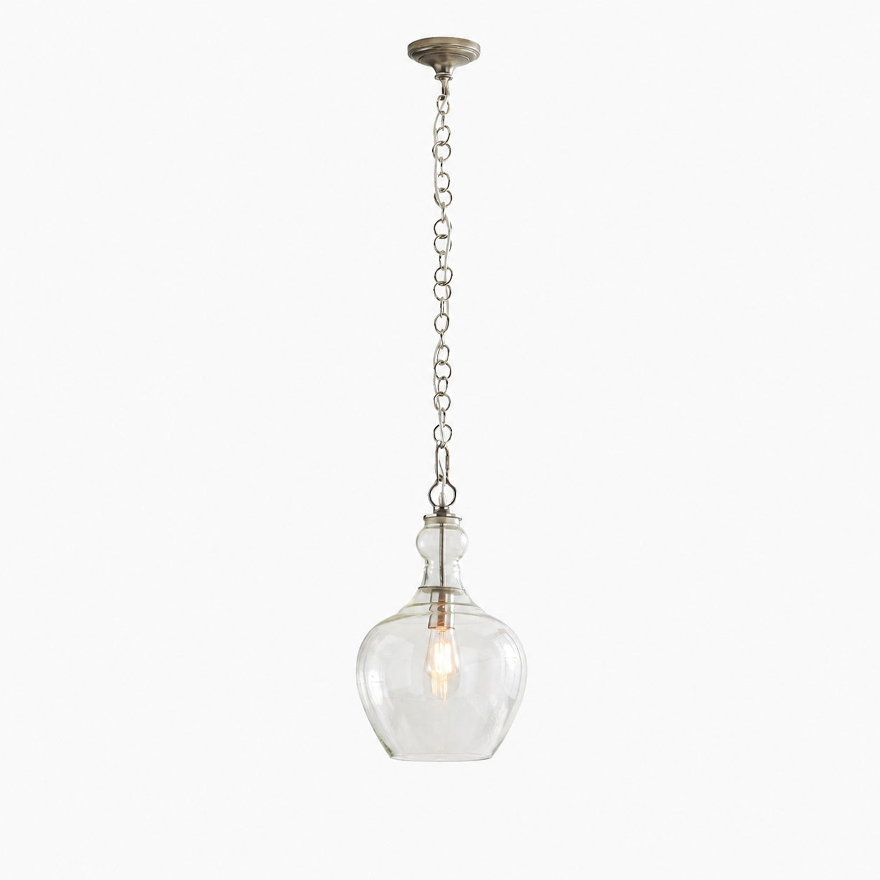 Lawson Glass Pendant Light - Recycled & Milk Glass with Bronze Accent