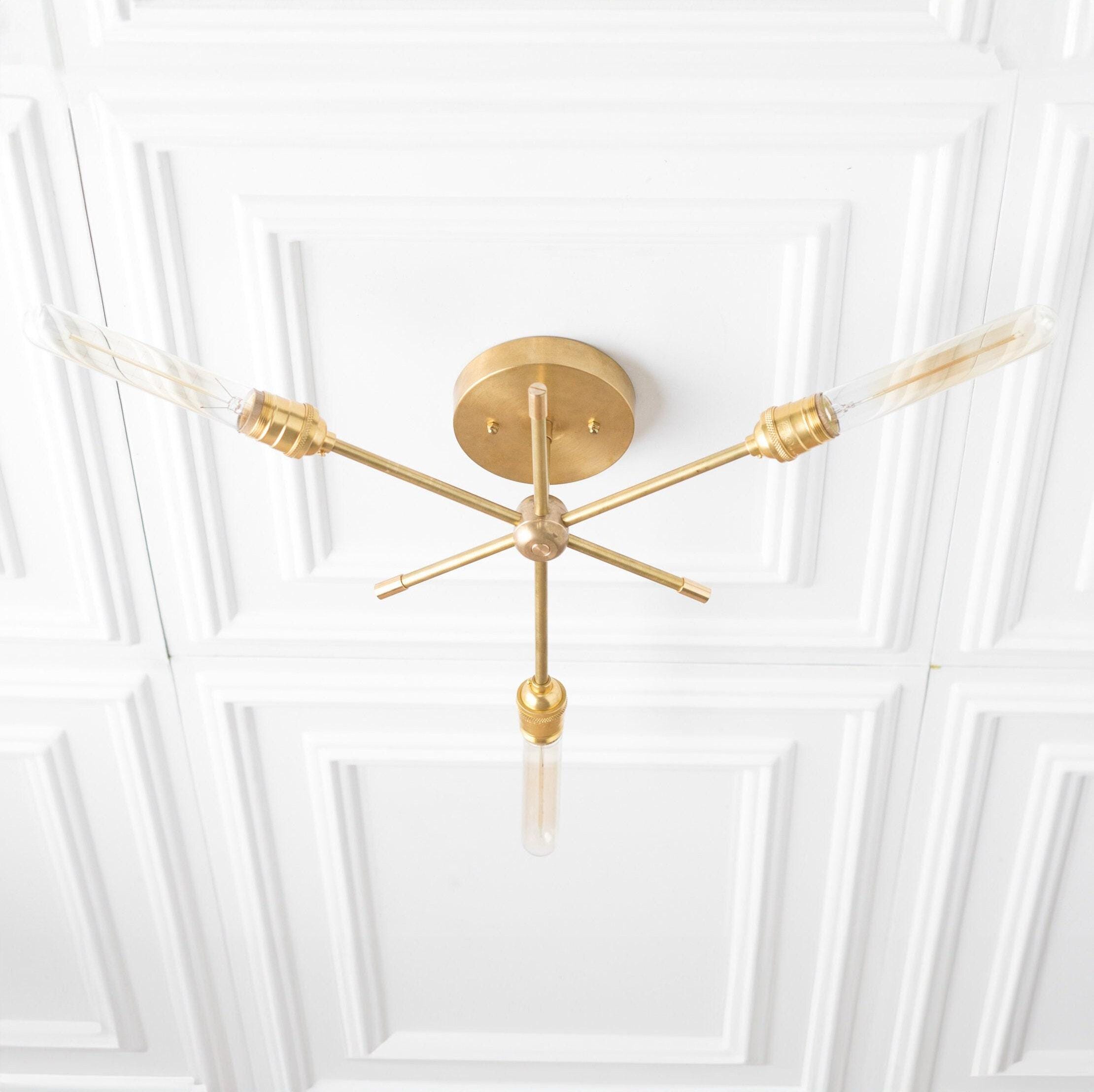 Mobilux Line Industrial Chandelier - Modern Ceiling Light Fixture for Home