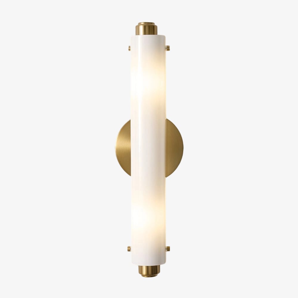 Vilonass Modern Glass Wall Sconce - Elongated Minimalist Design for Indoor and Outdoor Spaces