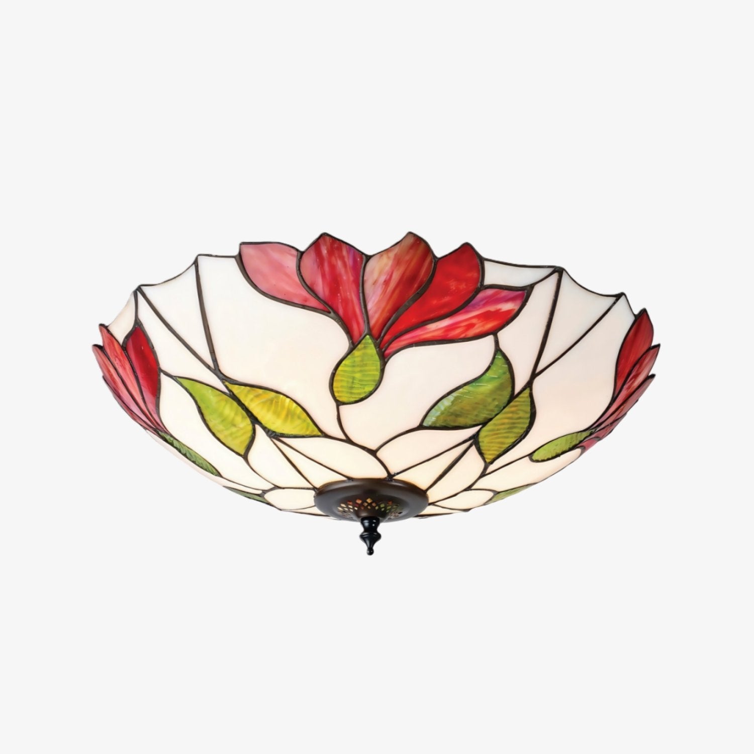 TF Botanica Floral Glass Ceiling & Pendant Lighting - Art Glass Style Fixture for Rooms