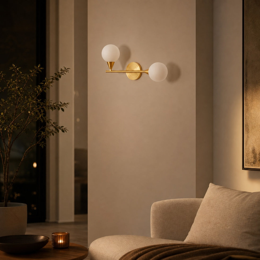 Holten Brass Armed Sconce