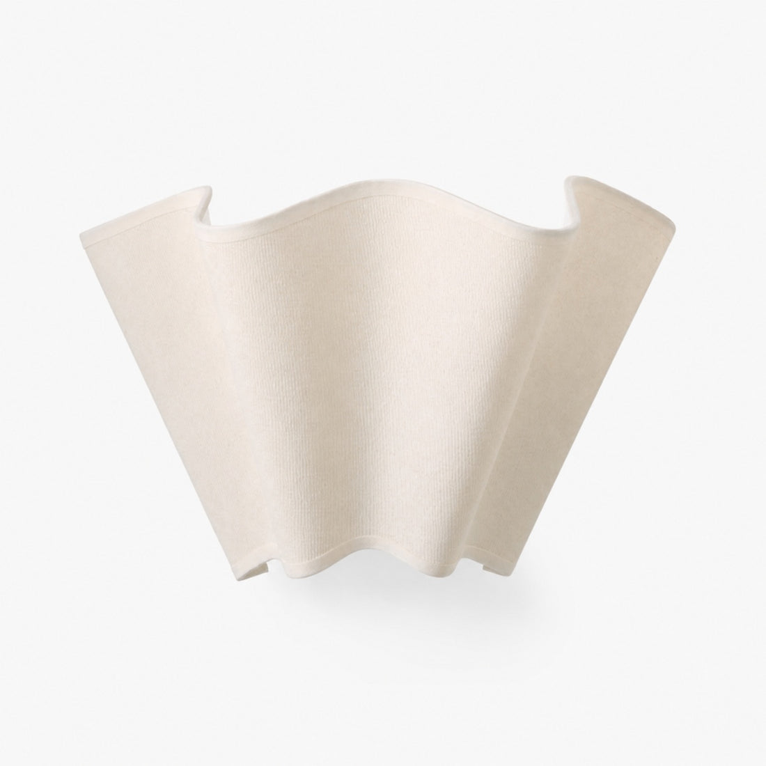 Oslan Modern Plug-In Sconce - Scalloped Ivory Linen Shade Wall Lamp