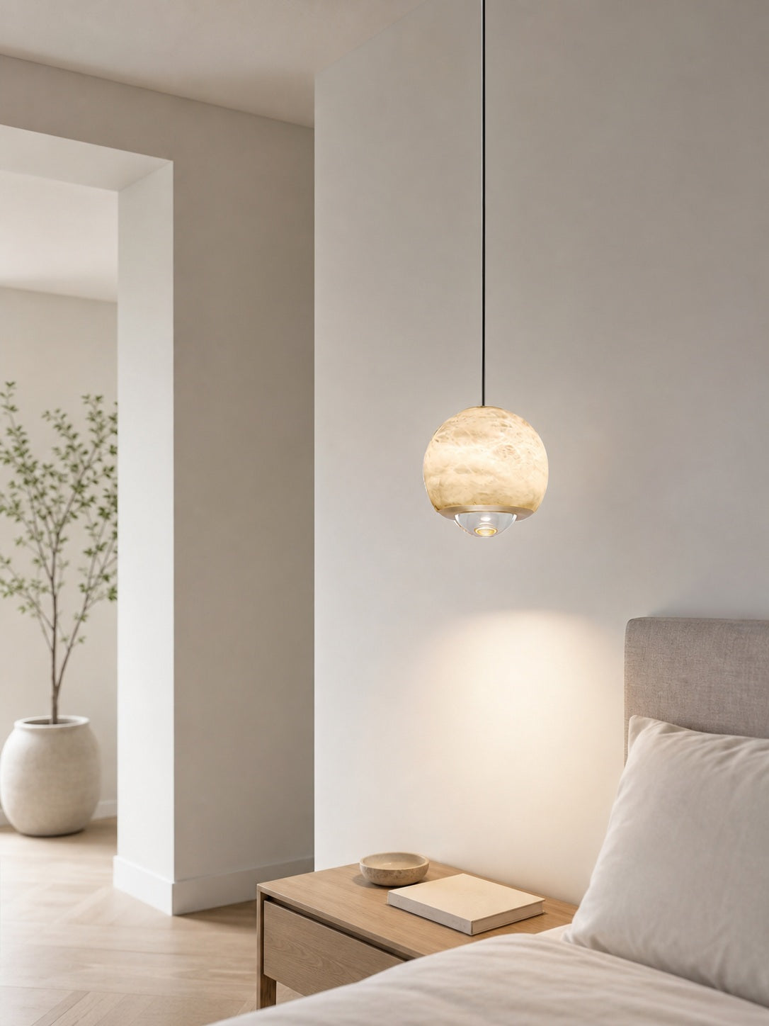Ferox Alabaster Pendant Light
