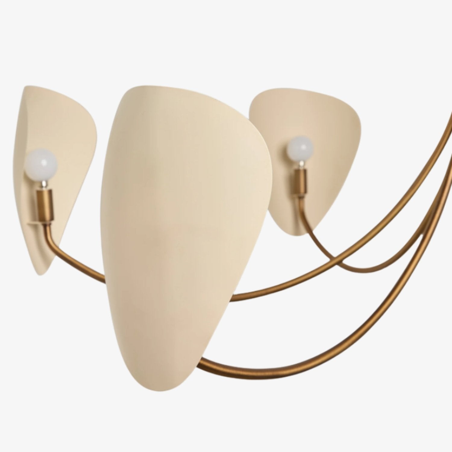 Shella Artistic Chandelier – Curved-arm Design for Dining rooms or Living Rooms