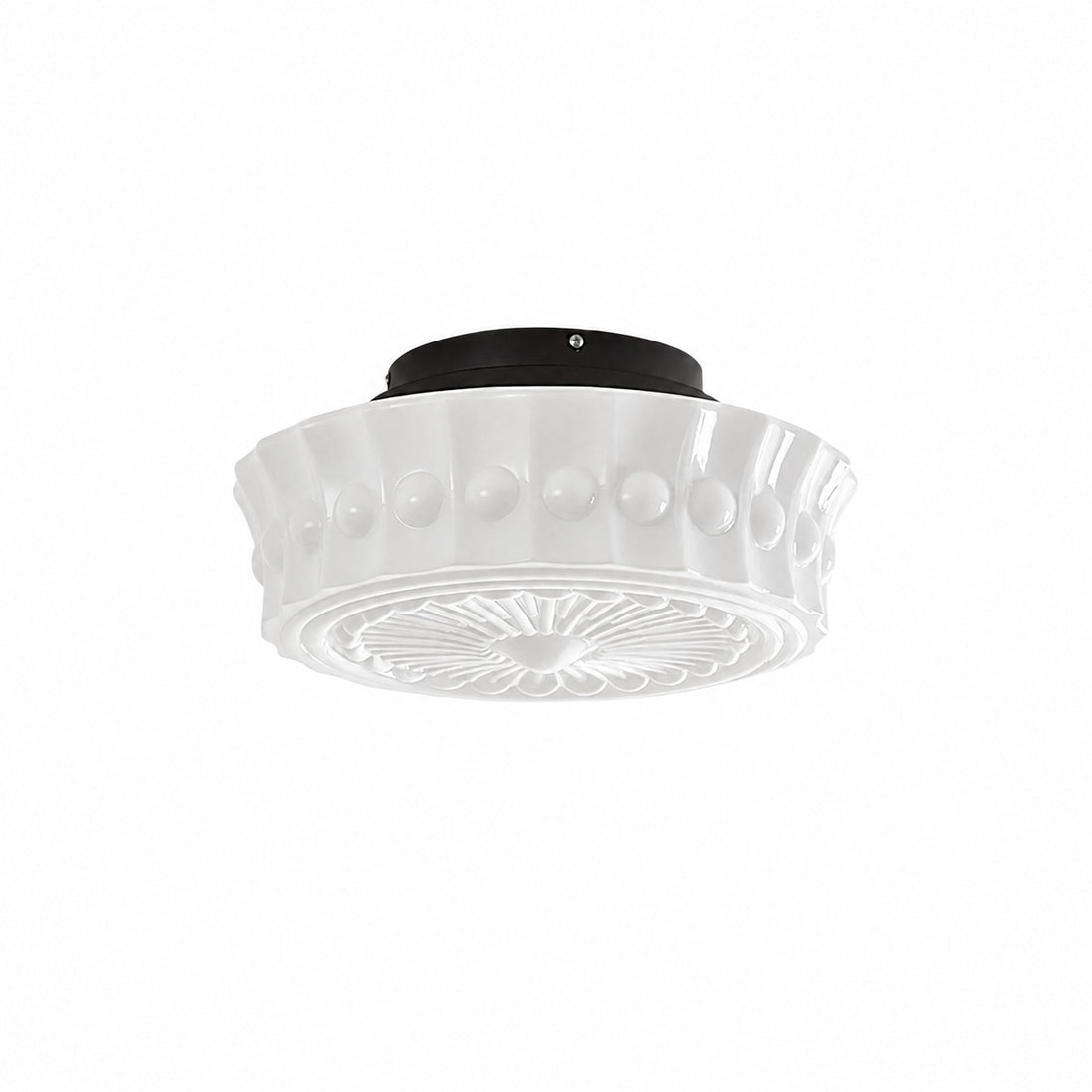 Rigidus Curved Ceiling Light - Minimalist Glass for Living Rooms and Hallways