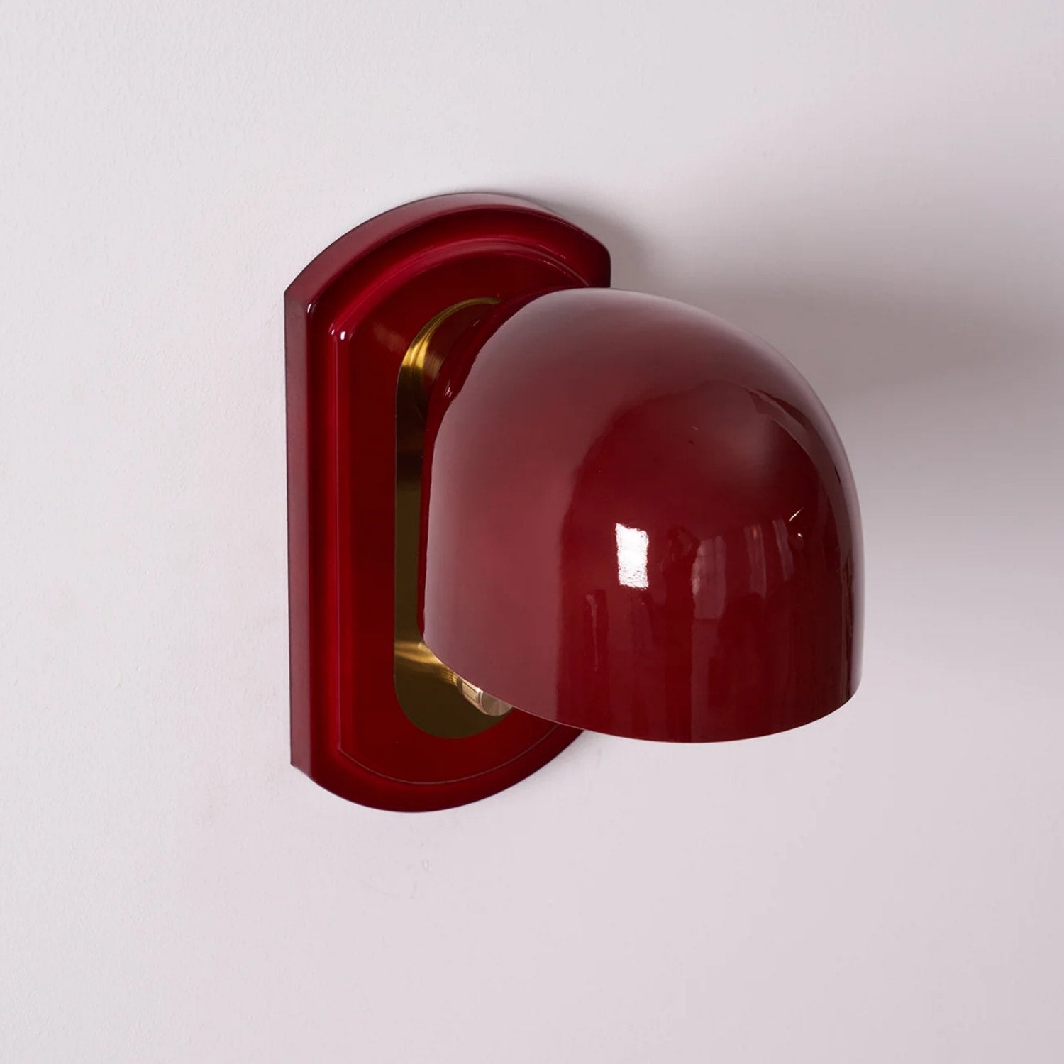 Livessa Modern Wall Lamp - Sculptural Glass Shade Wall Light for Bedroom or Living Room