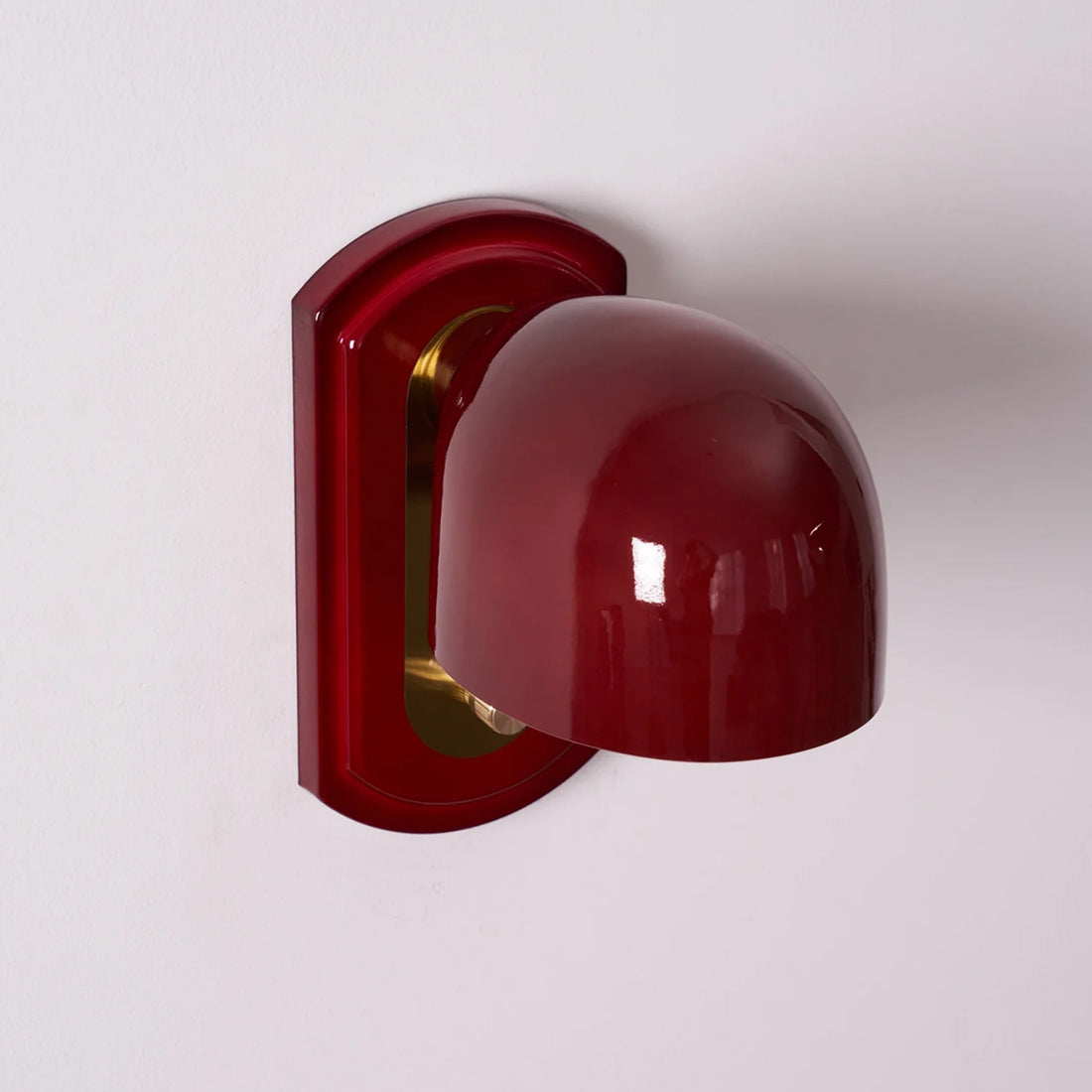 Livessa Modern Wall Lamp - Sculptural Glass Shade Wall Light for Bedroom or Living Room