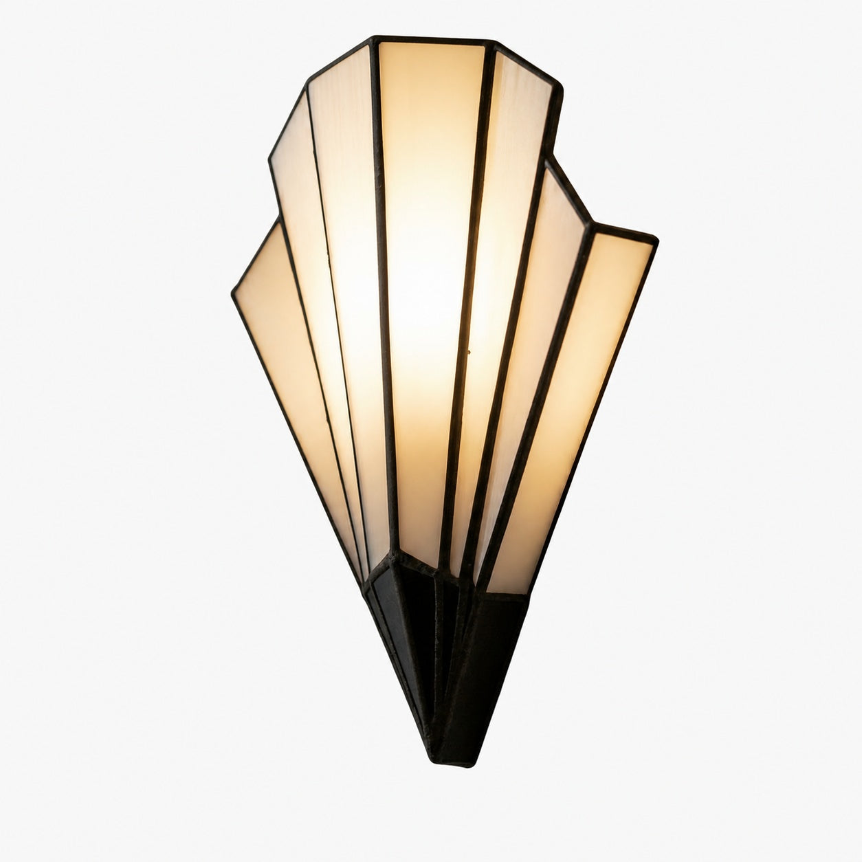 Kelsar Wall Light Featuring Hand-Cut Glass and Elegant Art Deco Design for Indoor Accent Lighting