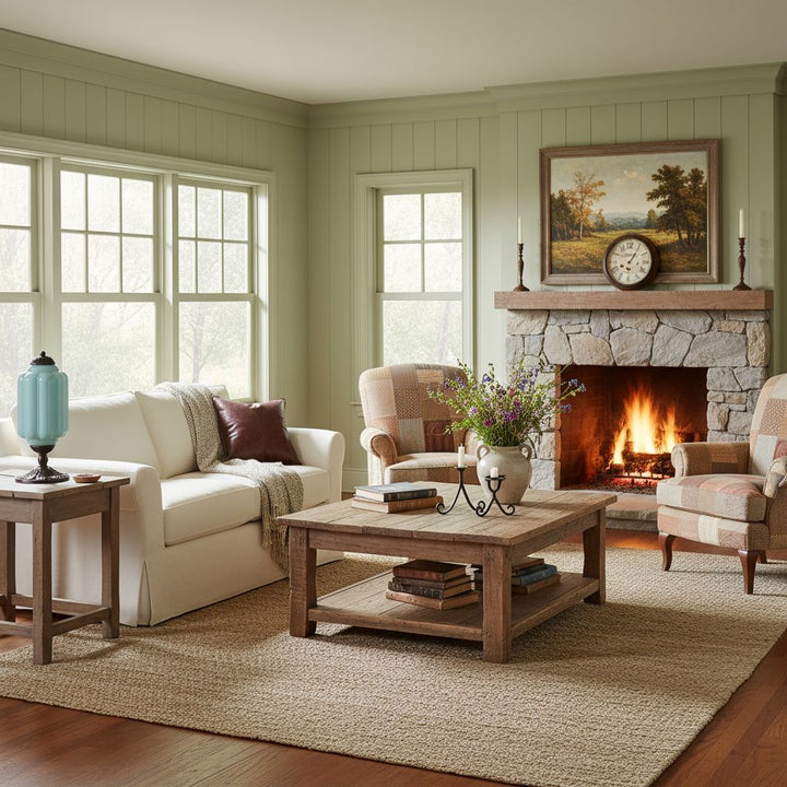 Retro Eloise Milk Glass Table Lamp for Bedroom Decor