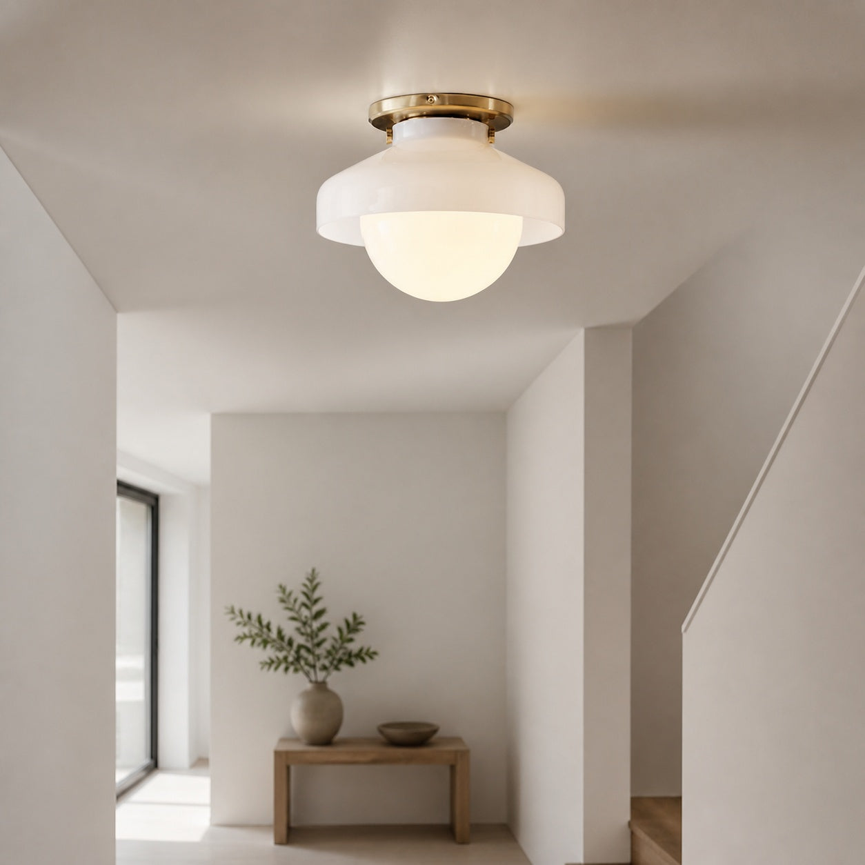 Hanton Modern Flush Mount Ceiling Light - Metal Minimalist Fixture for Home