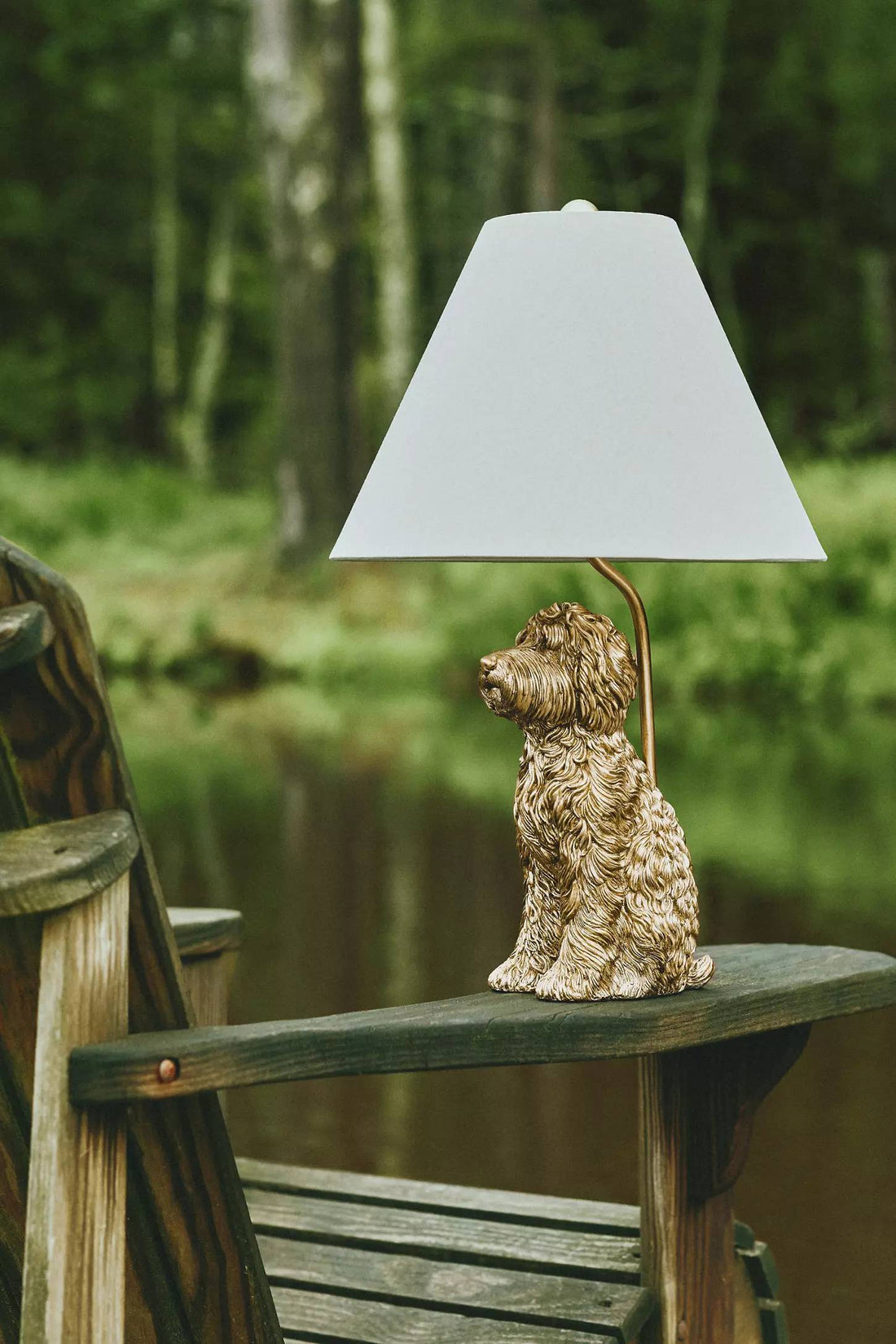 Pawdia Unique Table Lamp - Decorative Ceramic Animal Bedside Lamp